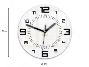 ModernClock Nástenné hodiny Armando 28 cm čierne/biele