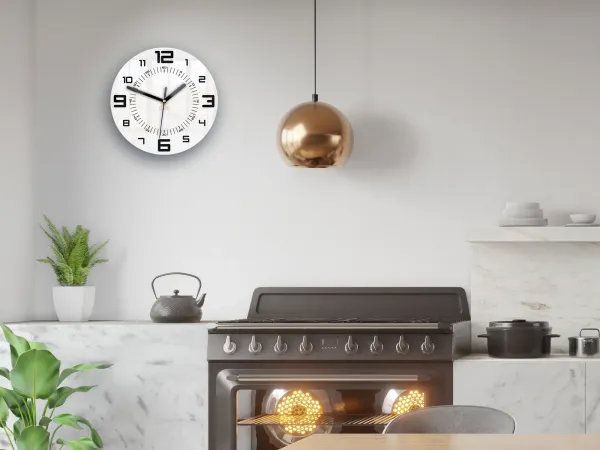 ModernClock Nástenné hodiny Armando 28 cm čierne/biele