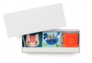 Lilliputiens – súprava 3 senzorických knižiek – mačička Jeanne