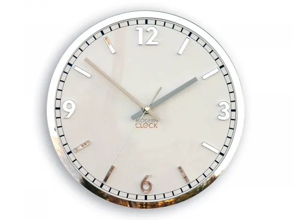 ModernClock Nástenné hodiny solárne 30 cm zrkadlové