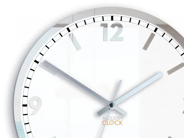 ModernClock Nástenné hodiny solárne 30 cm zrkadlové