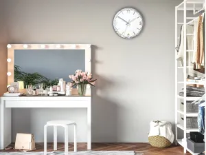 ModernClock Nástenné hodiny solárne 30 cm zrkadlové
