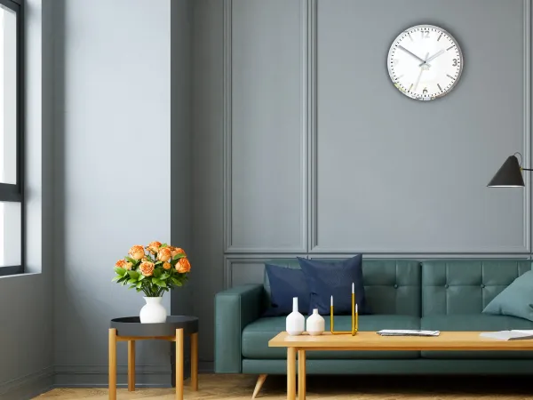 ModernClock Nástenné hodiny solárne 30 cm zrkadlové
