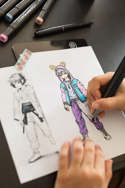 Artissimo – Kresliaci tablet s podsvietením – Manga postavy