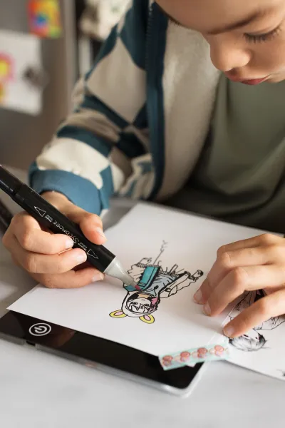 Artissimo – Kresliaci tablet s podsvietením – Manga postavy