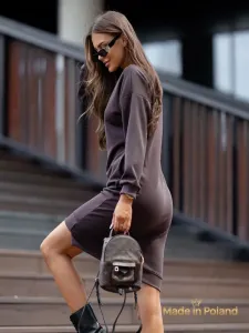 Resti Gravity Core Sweatshirt Dress with Side Zipper
