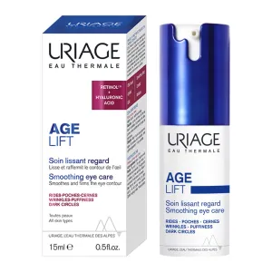 Uriage Age Lift Smoothing Eye Care očná starostlivosť pre minimalizáciu jemných vrások a kontúr s retinolom 15 ml