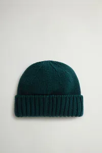 Čapica Woolrich Merino Wool Logo Beanie Ponderosa Pine