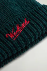 Čapica Woolrich Merino Wool Logo Beanie Ponderosa Pine