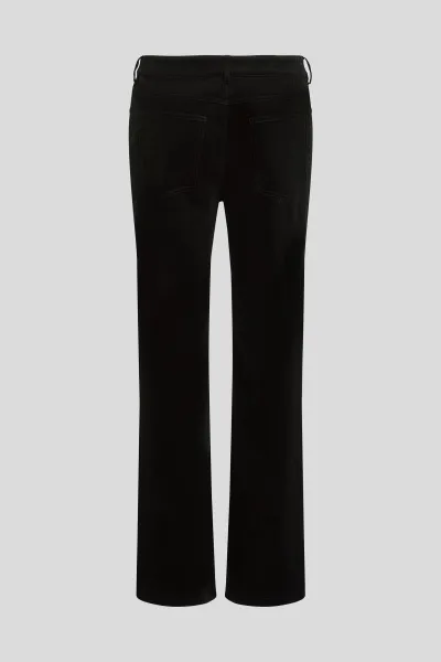 Nohavice Karl Lagerfeld Corduroy Pants Black