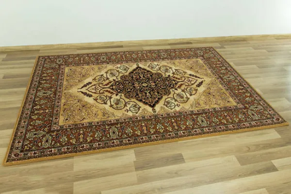 Koberec Isfahan Leyla jantár hnedý / béžový