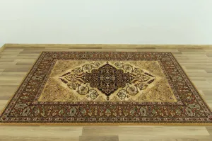 Koberec Isfahan Leyla jantár hnedý / béžový