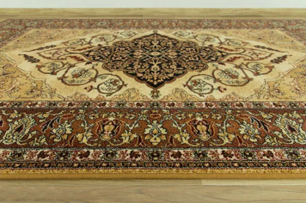 Koberec Isfahan Leyla jantár hnedý / béžový