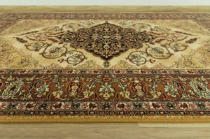 Koberec Isfahan Leyla jantár hnedý / béžový