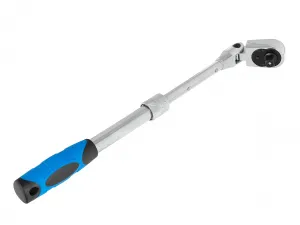 GEKO – teleskopická račňa s kĺbovou hlavou 3/8″, 285–375 mm, 72T (CrV)