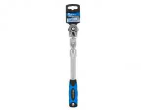 GEKO – teleskopická račňa s kĺbovou hlavou 3/8″, 285–375 mm, 72T (CrV)