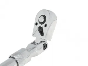 GEKO – teleskopická račňa s kĺbovou hlavou 3/8″, 285–375 mm, 72T (CrV)