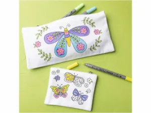 Creativ Company Kreatívna sada Mini Craft Kit Textile Colouring Butterflies