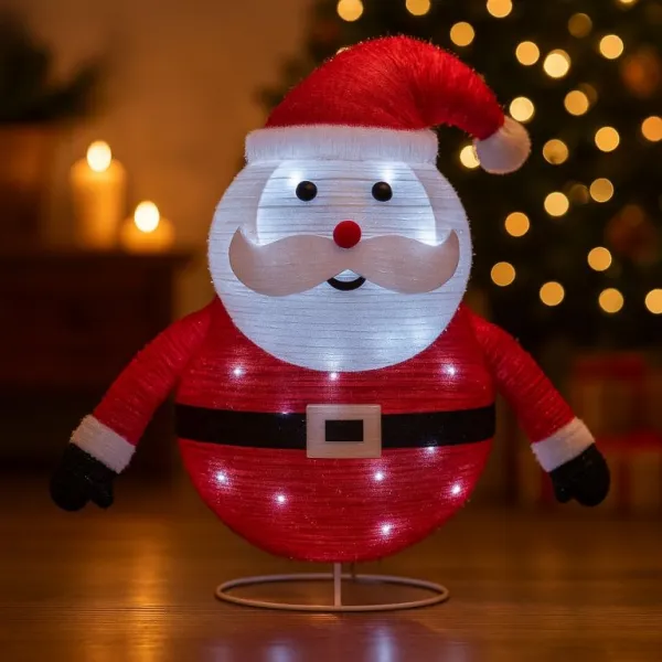 Nexos 72896 Vianočná dekorácia - Santa Claus, 30 LED, 58 cm