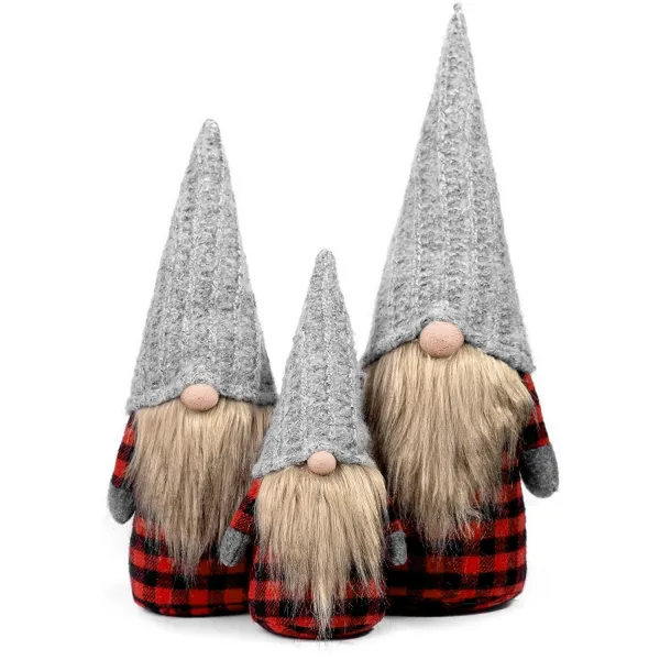 Tutumi Vianočný škriatok 055 - 30 cm červeno-šedý