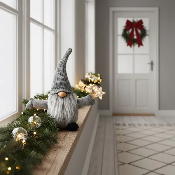 Tutumi Vianočný škriatok ELF 045 - 35 cm sivý