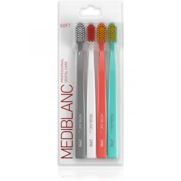 MEDIBLANC 2990 Soft zubné kefky soft 4 ks