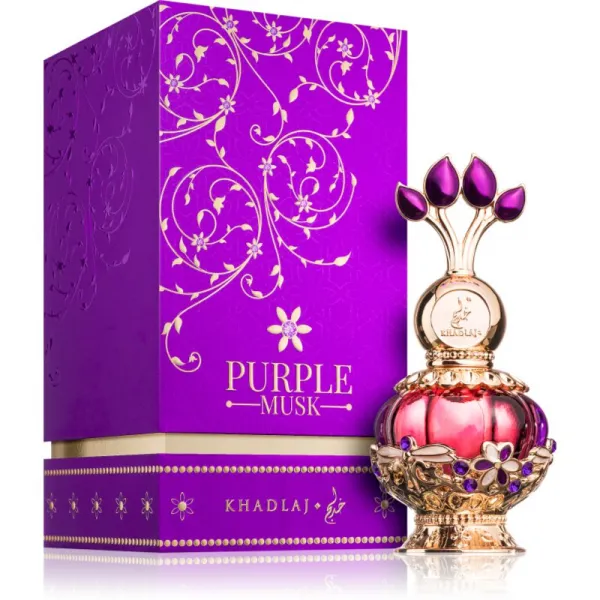 Khadlaj Purple Musk parfémovaný olej pre ženy 20 ml