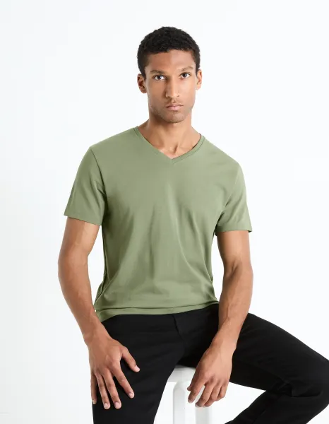 Celio Neuniv T-shirt in Supima cotton - Men's