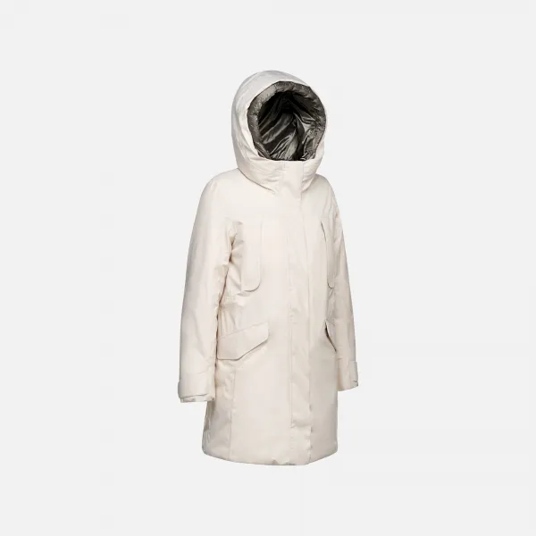 Cream Women's Quilted Jacket Geox Felicity - Women's