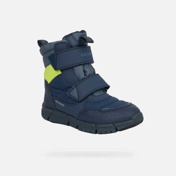Dark Blue Boys' Winter Boots Geox Flexyper Boy B ABX - Boys