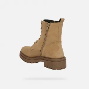 Beige women's ankle boots Geox Iridea - Women's