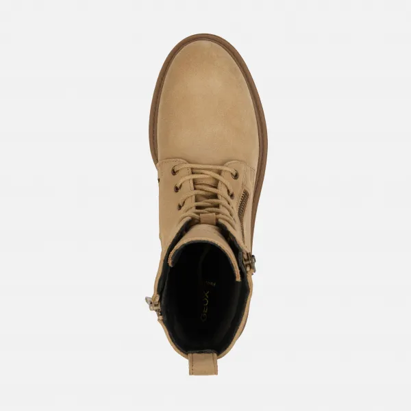 Beige women's ankle boots Geox Iridea - Women's