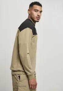 Top Block Crewneck Khaki/Black
