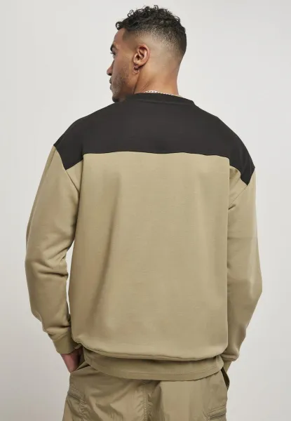 Top Block Crewneck Khaki/Black