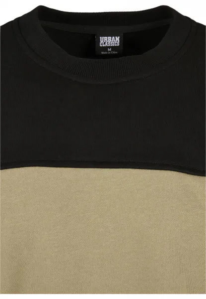 Top Block Crewneck Khaki/Black