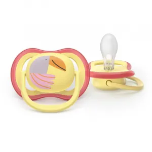 Philips AVENT Cumlík Ultra air fialová/žltá 0-6m obrázok dievča 2ks