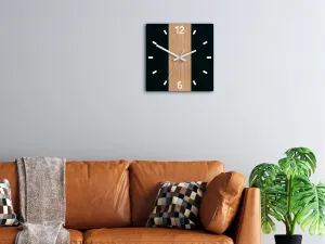 ModernClock Bambusové nástěnné hodiny Primo 30 cm hnědé/černé II