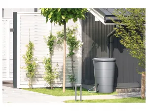 Prosperplast Plastová nádoba s úchyty Smooth II černá, varianta 80 l