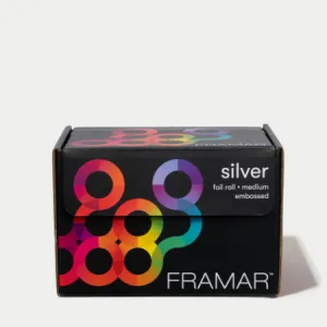 FRAMAR ALU fólia - alobal textúrovaný - rolka - 97,5 m - strieborný R-EMB-MSIL