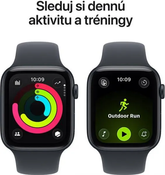 Apple Watch SE 3 GPS + Cellular 40mm Midnight Aluminium Case with Midnight Sport Band - M/L, MEPC4MP/A
