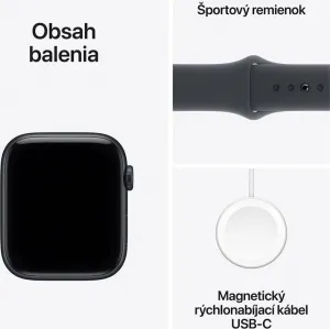 Apple Watch SE 3 GPS + Cellular 40mm Midnight Aluminium Case with Midnight Sport Band - M/L, MEPC4MP/A