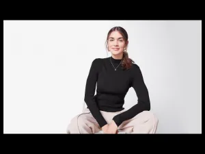 esmara® Dámsky pulóver (čierna, M (40/42))