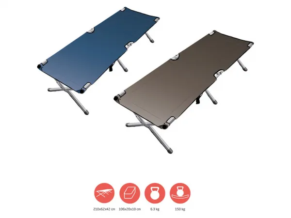 Grand Canyon Kempingová posteľ Topaz Camping BED L (hnedá)