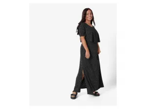 esmara® Dámske maxišaty XXL (čierna, XL (48/50))