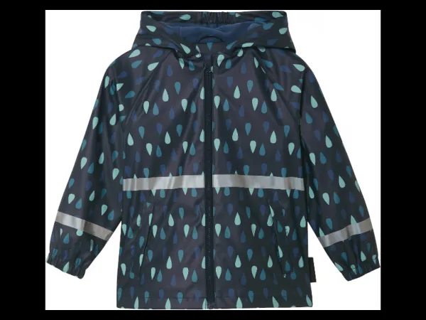 lupilu® Chlapčenská nepremokavá bunda (navy modrá/vzor, 86/92)