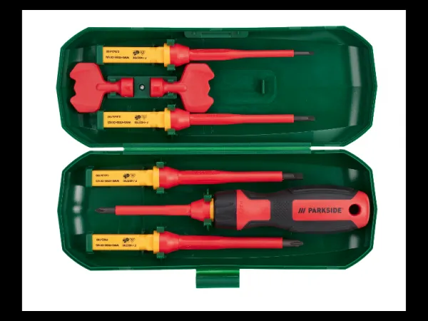 Parkside® Súprava skrutkovačov s vymeniteľnými čepeľami na 1 000 V, 8-dielna