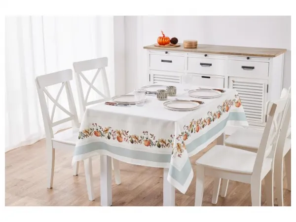 Livarno home Obrus, 130 x 170 cm/Behúň na stôl, 50 x 150 cm (obrus, tekvica (lemovanie))