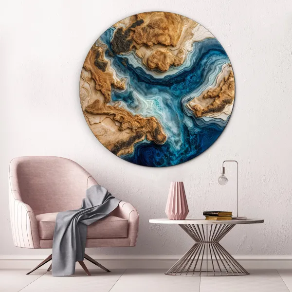 Imitácia epoxidového obrazu - Dotyk oceánu