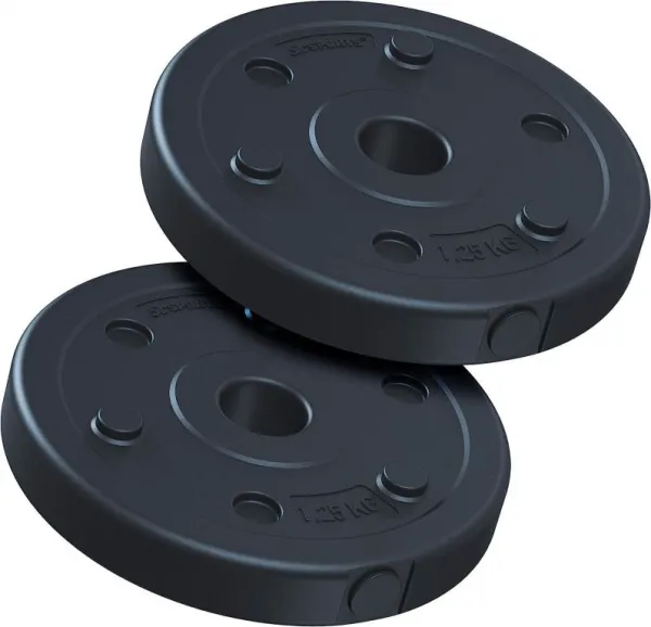 ScSPORTS Sada záťažových kotúčov, 2 x 1,25 kg