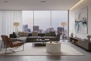 LivinHill Konferenční stolek Stilig ST580 80 cm z masivu ecru/jilm